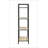 Antique Oak & Sandy Gray Finish Bookshelf