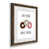 Papier, cadre noyer