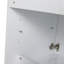 Armoire murale de salle de bain 24 po, 2 portes à fermeture douce, conception à fixation flottante, blanc brillant (emballage KD)
