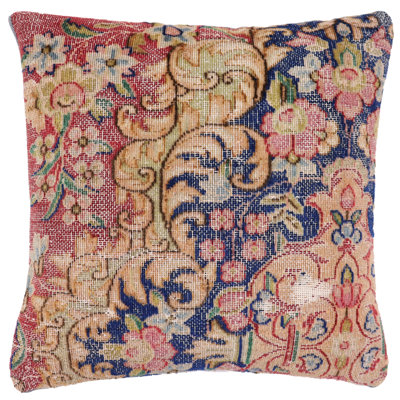 100% Wool Throw Square Pillow Cover & Insert