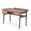 Bureau d'écriture Mid-Century en noyer avec tiroir