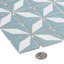 Moline 2 po x 2 po Carrelage mosaïque mural en verre à motif floral mat / brillant-118005137