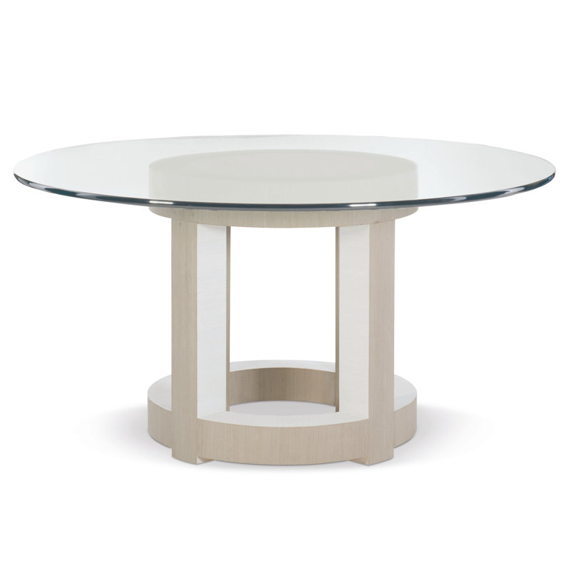 Bernhardt Axiom Round Dining Table, 54" W x 54" L