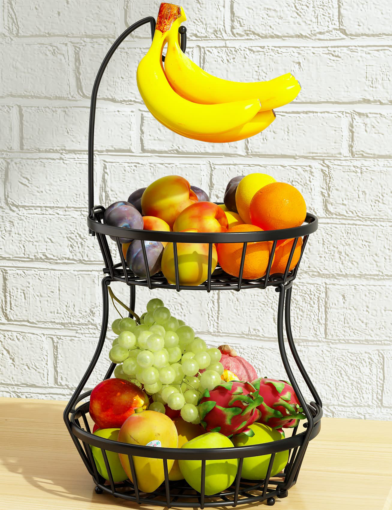 Prep & Savour Costa Metal Fruit Bowl