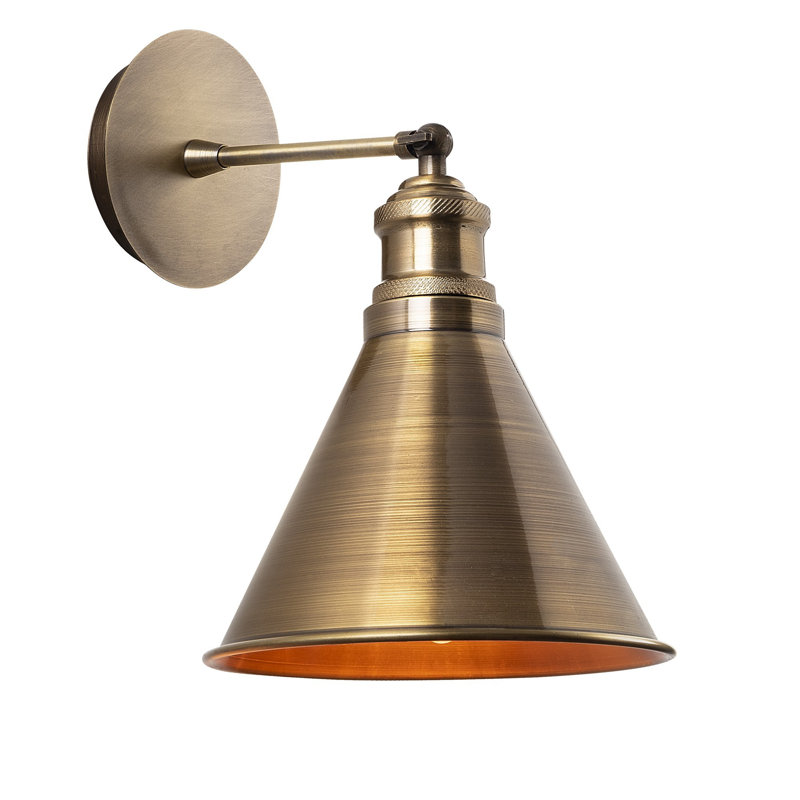 Lampe murale moderne moderne, corps en métal, 7,9 po de diamètre x 11,4 po de hauteur | Douille E27, 40 W maximum | IP20, design scandinave glamour | Parfait pour le salon, la chambre à coucher ou le bureau | Éclairage élégant et fonctionnel