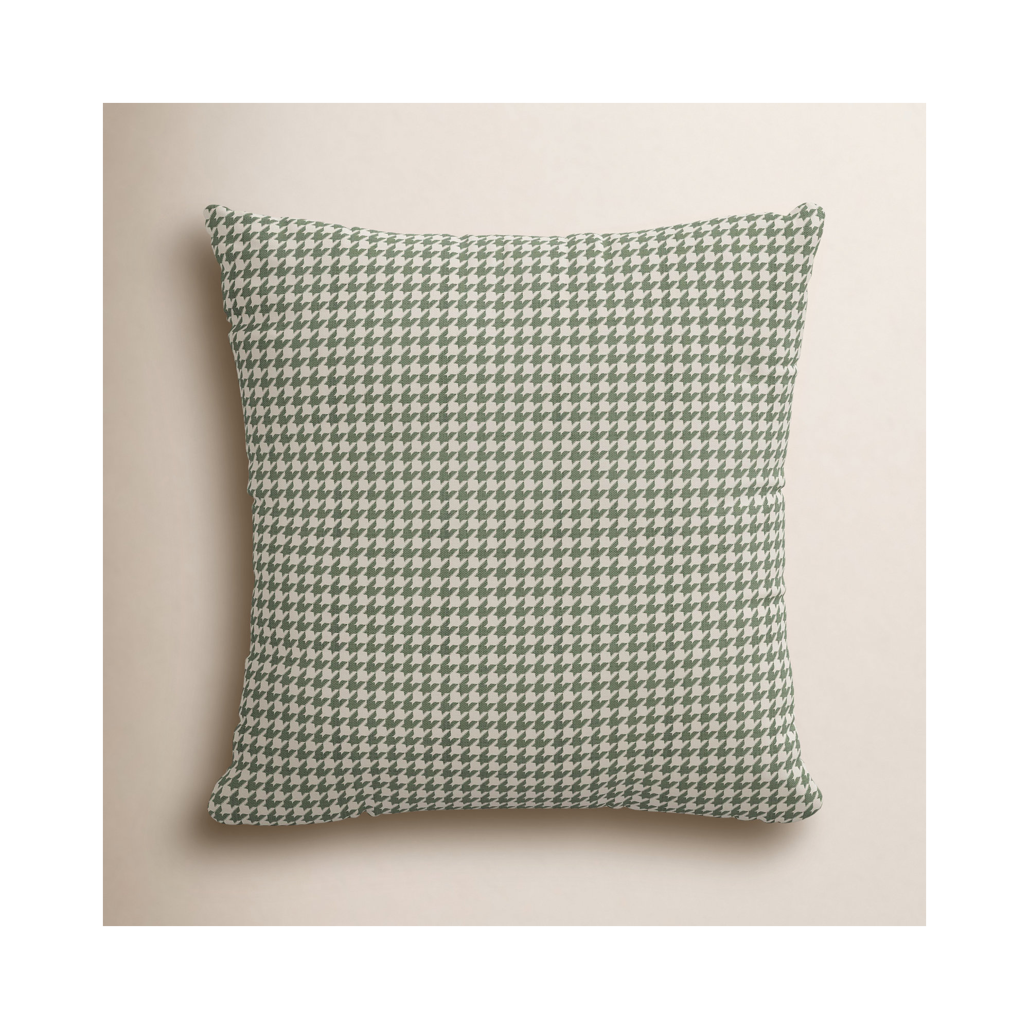 Arkins Geometric Cotton Throw Pillow, Polyester, 18, Green/White
