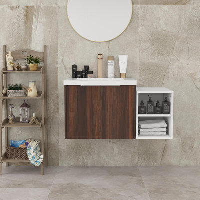Ensemble de meuble-lavabo mural