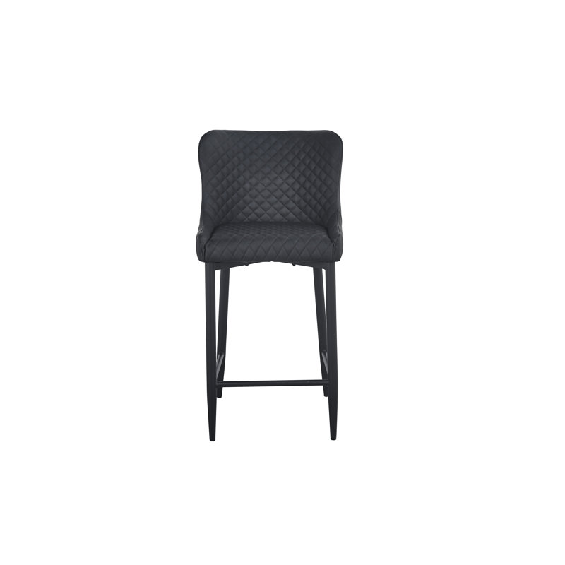 Tabouret de comptoir Klahn, Tabouret de comptoir (siège d'une hauteur de 26 p, Gris clair