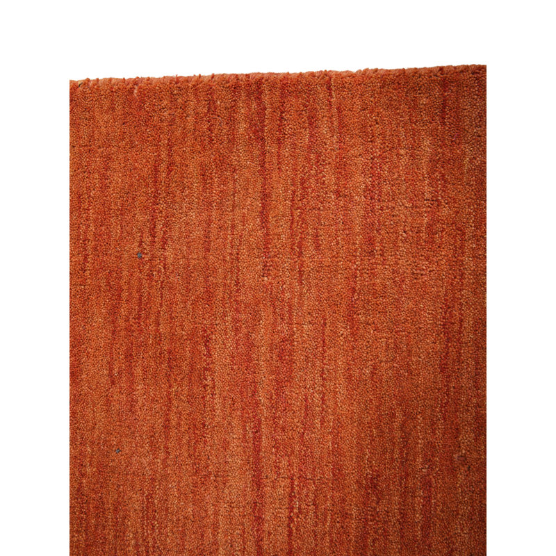 Tapis de couloir rose en laine noué à la main, Tapis de couloir 2 pi 6 po x 10 pi