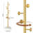 Modern Freestanding Coat Rack With Natural Marble Base, Sturdy 8-Hook Hall Tree Stand For Entryway, Office, And Home