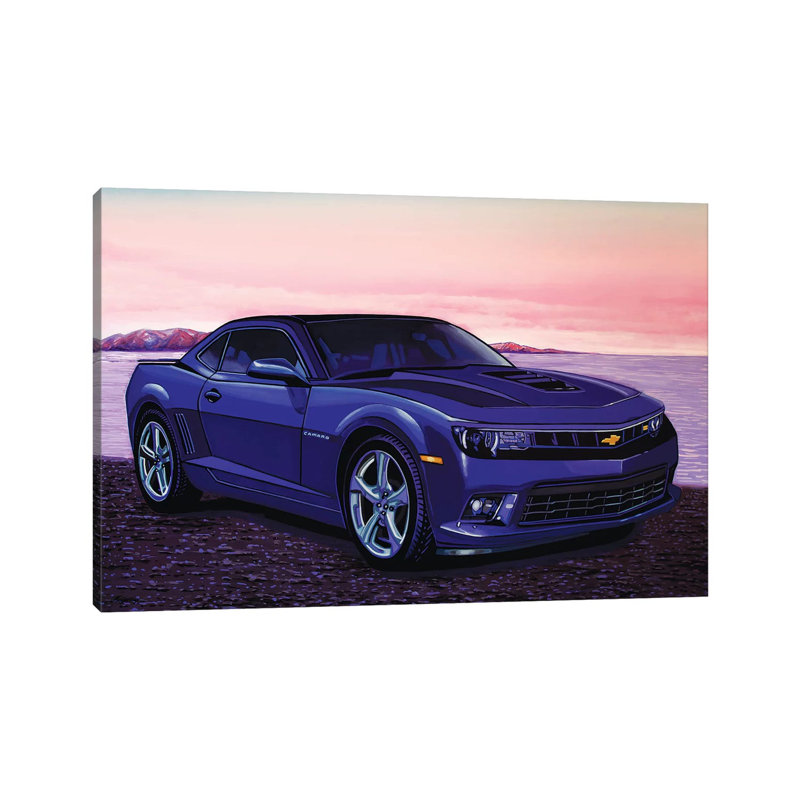 «Camaro» par Paul Meijering, peinture sur toile tendue, H 18 po x l 26 po x P 1,5 po
