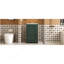 Ensemble de meuble-lavabo sur pied 20 po avec lavabo en céramique, meuble-lavabo simple autoportant avec porte à fermeture douce, tablette réglable, style moderne, vert.-1060180339
