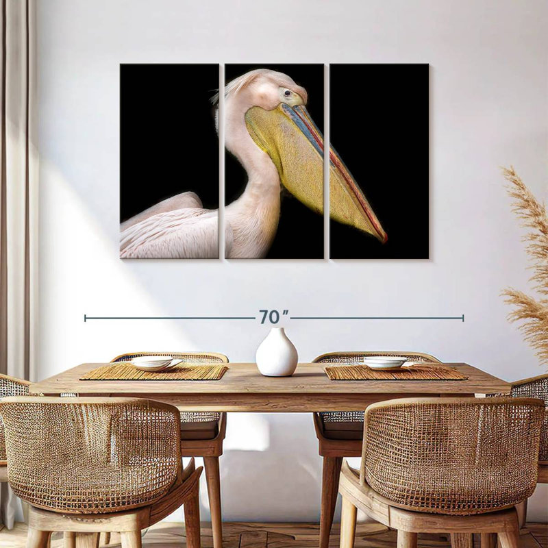 Brampt Pelican Portrait, 36" H x 57" W