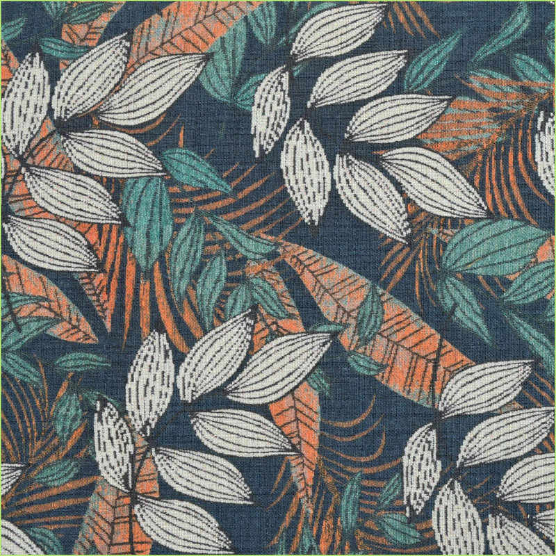 Repose-pieds avec rangement, rembourré pour le salon / bureau / chambre à coucher | Noir | Cadre en bois, Yellow/Blue Floral