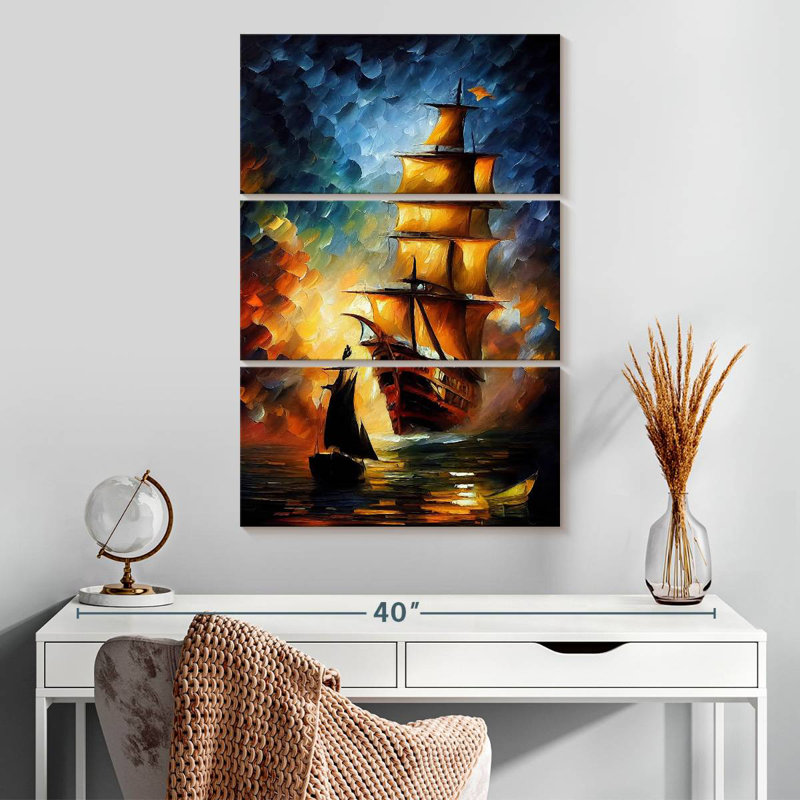 Aletra Sailing Pirate Ship, 32" H x 20" W