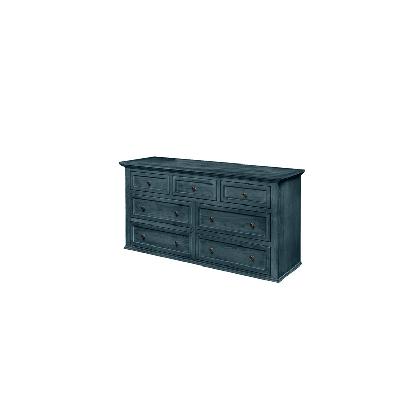 Commode 7 tiroirs Modern, Bleu fumé