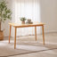 Ensemble de table de salle à manger en bois Drea avec 2 chaises et banc en bois massif-1701275451
