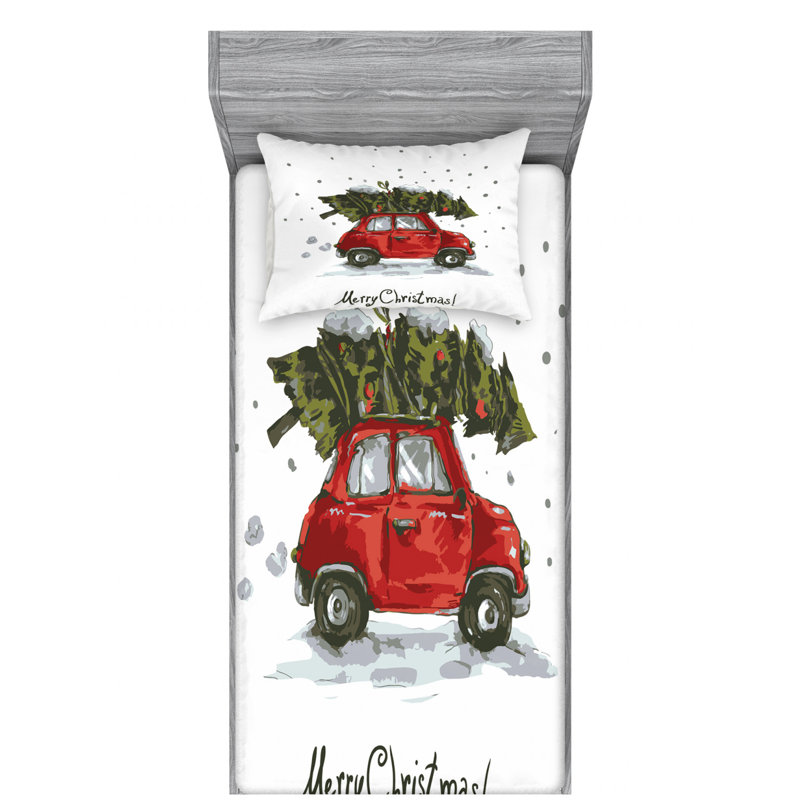 Microfiber Sheet Set, Twin Sheet Set with Fitted Sheet