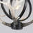 1- Light 13'' Dimmable Retro Metal Globe Rustic Farmhouse Chandelier With Resin 4 Antlers Vintage Style For Dining Room, Kitchen, Entryway, Living Room-1549565806