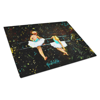 At Practice Ballet Glass Cutting Board