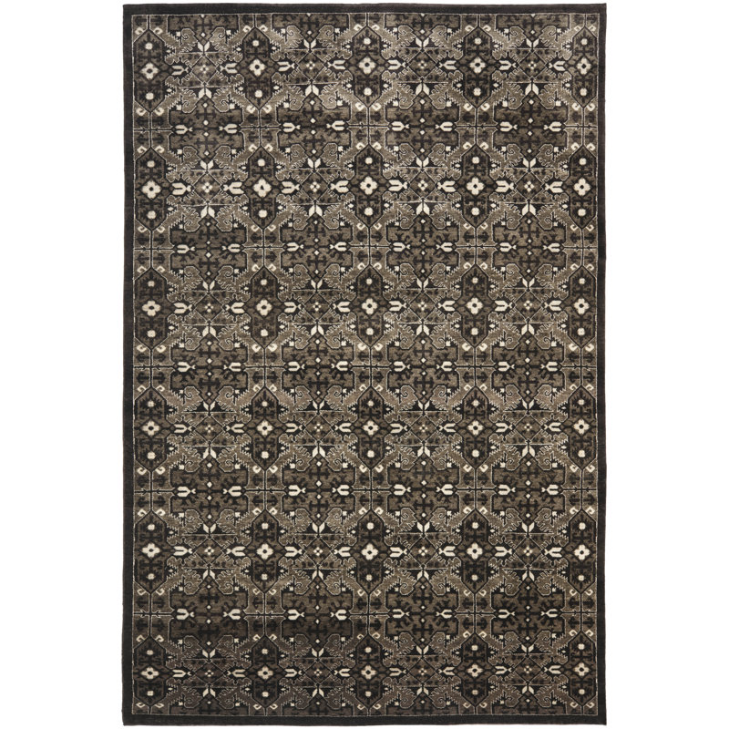 Ralph Lauren Sheldon Wool, Cotton, Silk Oriental Rug, Rectangle 4' x 6'