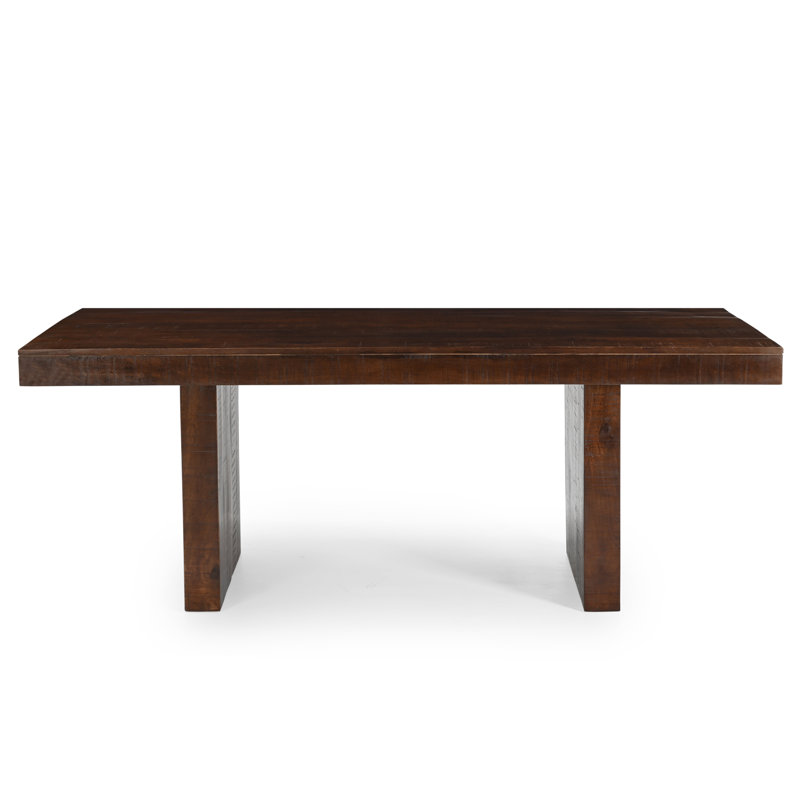 Solid Mango Wood Dining Table - 80"