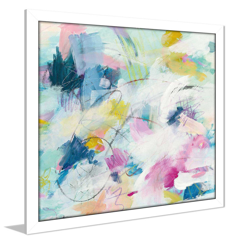 Lumière du jour II - Peinture, Cadre blanc, H 31,5 po x l 31,5 po x P 1 po