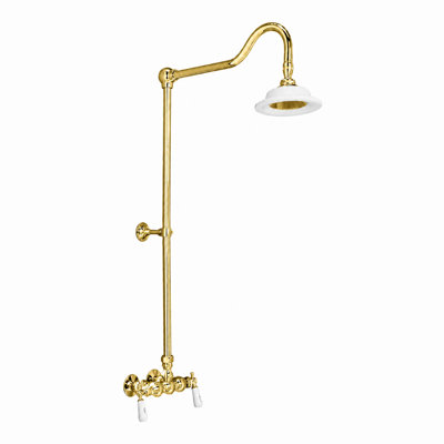 Exposed Shower System with Lever Handles
