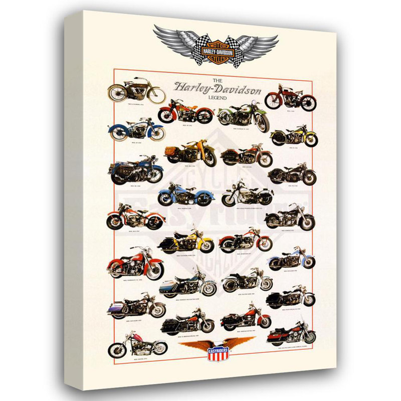 The Harley Davidson Legend, 18" H x 12" W
