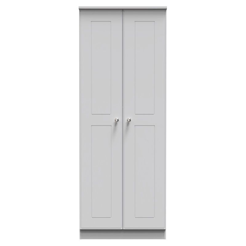 Taiyler Manufactured Wood Wardrobe, Grey Matt