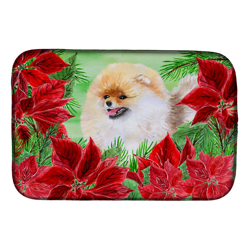 Tapis de séchage poinsettas poméranie