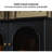 Black Solid Wood Sideboard
