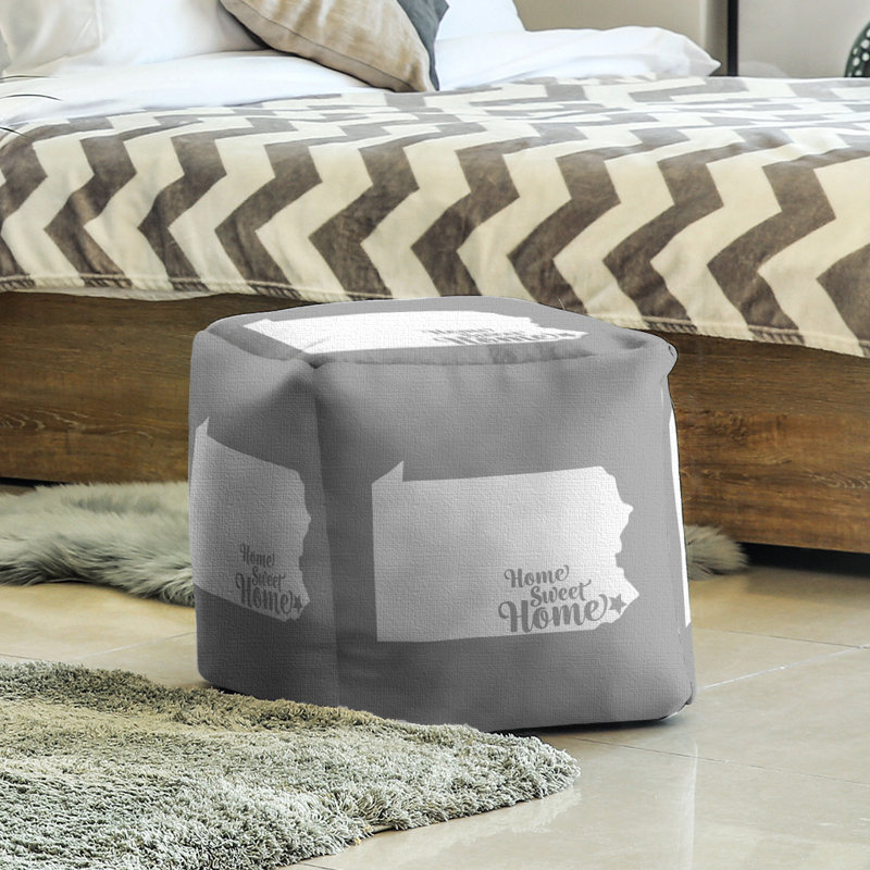 Repose-pieds à cubes philadelphia the home, Gris