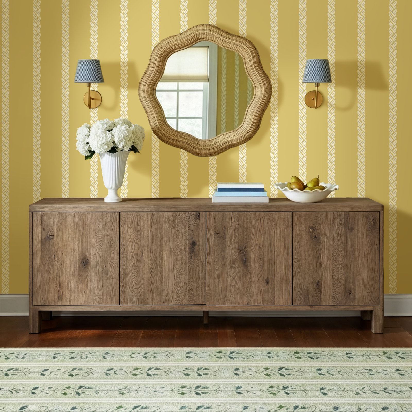 Weymouth Oak Sideboard, Resawn Worn Oak