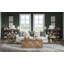Commode festonnée rétro Country Country (3 tiroirs, 2 portes, 4 tablettes ADJ)-1990986365