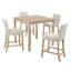 Ensemble de table de salle à manger à hauteur de comptoir 5 pièces Aspect