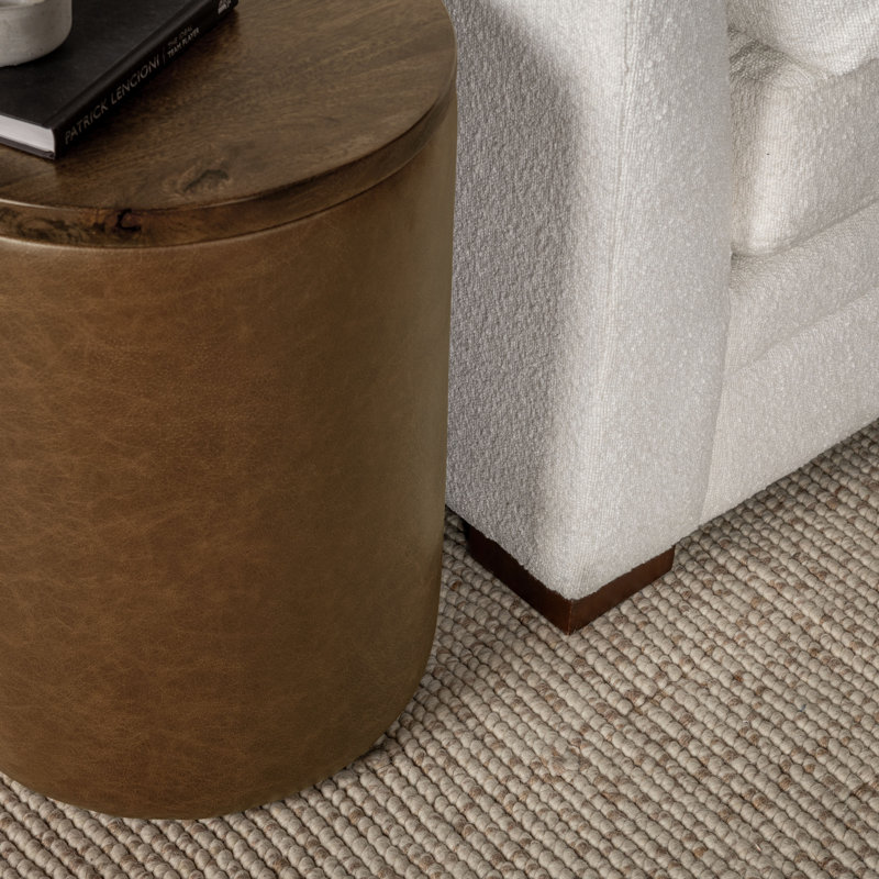 Andra Solid Wood End Table, Chestnut