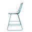 Tabourets de comptoir modernes en fer 2 avec coussins beiges et repose-pieds