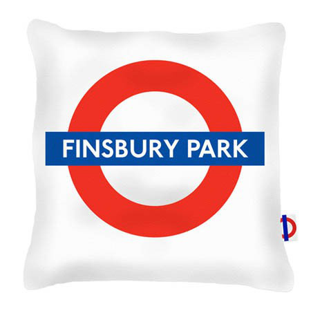 Finsbury Park Tube Station London Transport Cushion