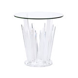 Geode Glass End Table