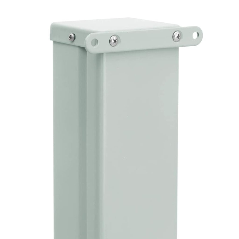 Dakota Fields 600cm W x 8cm D Fabric Cover Retractable Side Awning, White, 160cm H x 600cm W