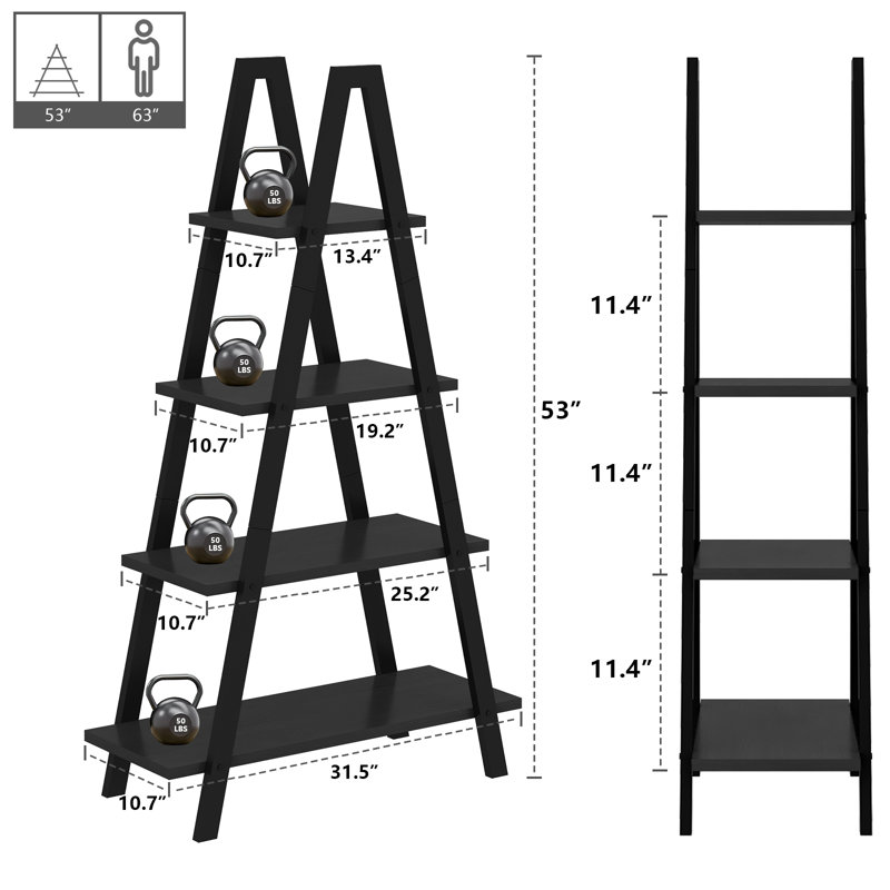 Jennia Bookcase, Black