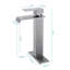 Robinet de lavabo pour salle de bain avec cascade et drain escamotable-120276102