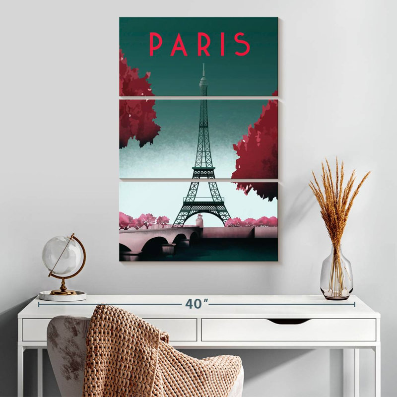Masam visite Paris I, H 32 po x l 20 po