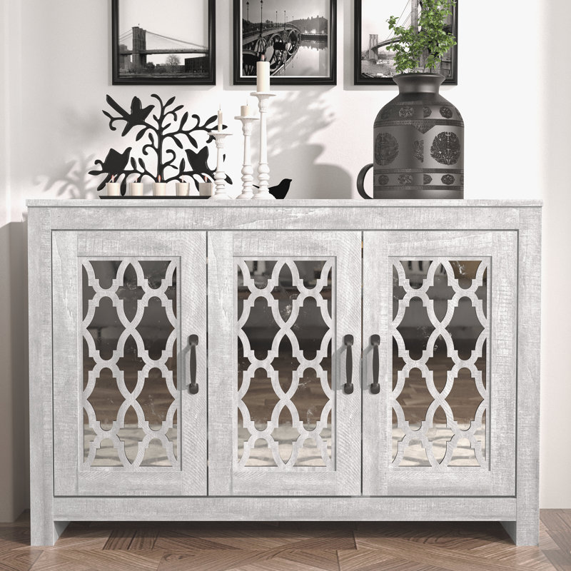 Chessani 16 Pair Shoe Storage Cabinet, Gris