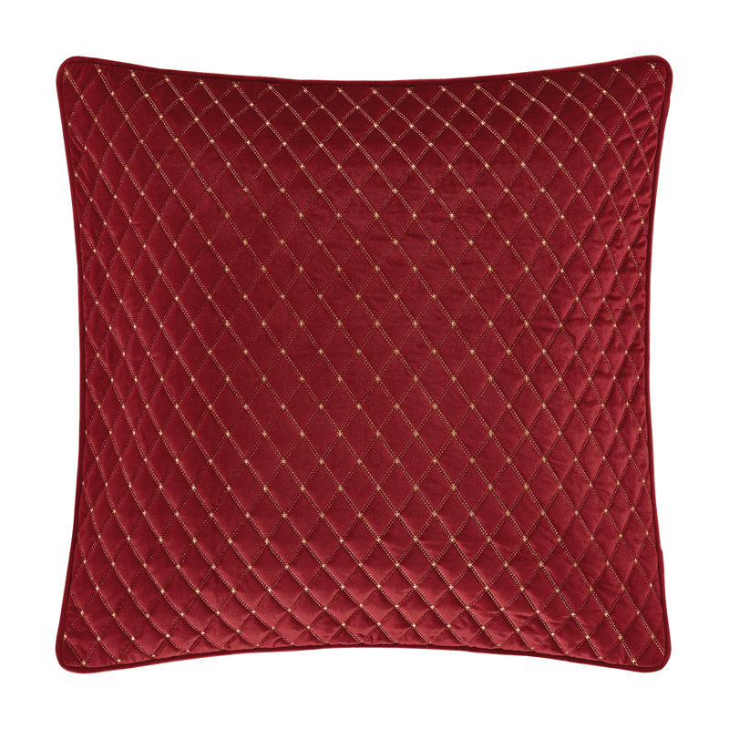 Grandeur - taie décorative matelassée Euro, Cramoisi