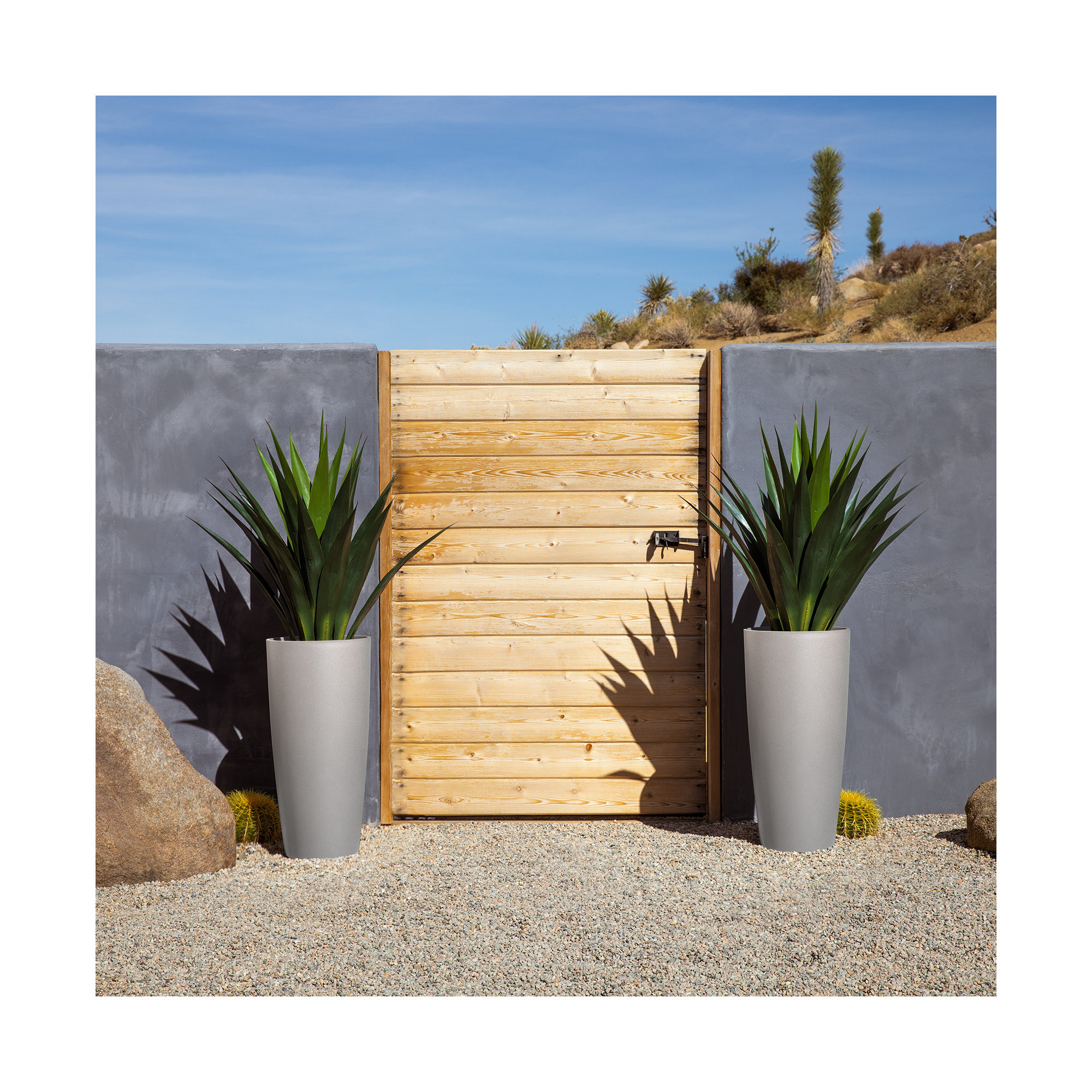 Mason Series Selena Planter, 2, Gray