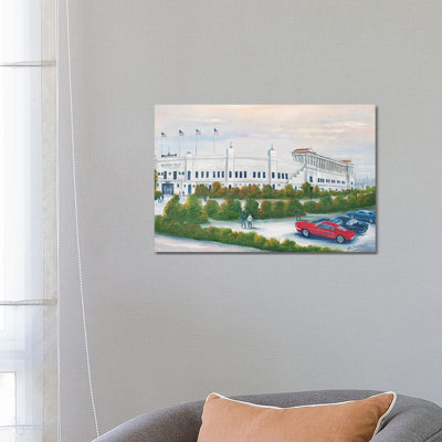 Old Soldier Field by Jim Williams - Wrapped Canvas Painting