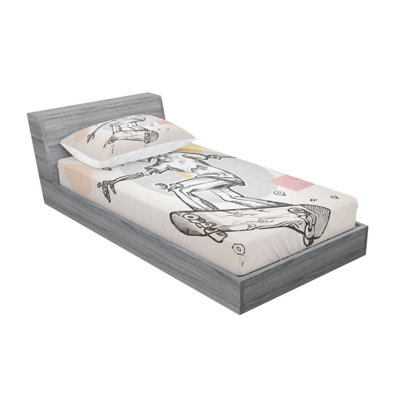 Microfiber Sheet Set, Twin Sheet Set with Fitted Sheet and 1 Pillowcases