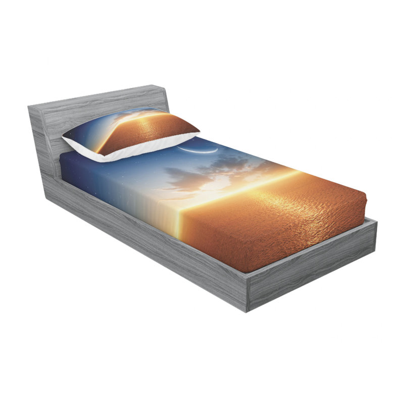 Microfiber Sheet Set, Twin Sheet Set with Fitted Sheet